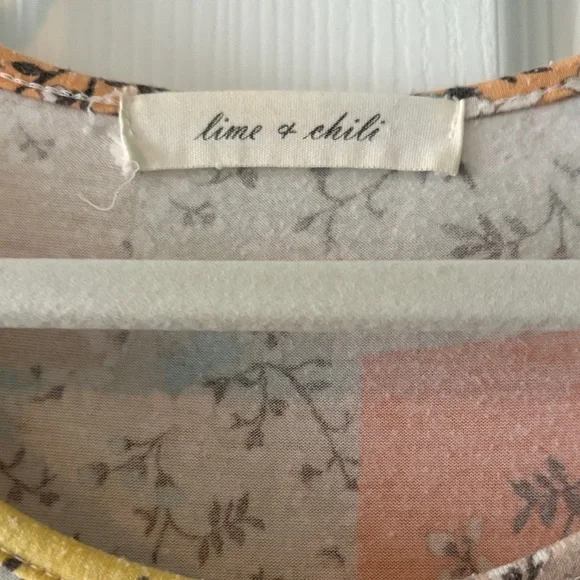 Lime & Chili Floral Patchwork Tunic - Picture 2 of 6